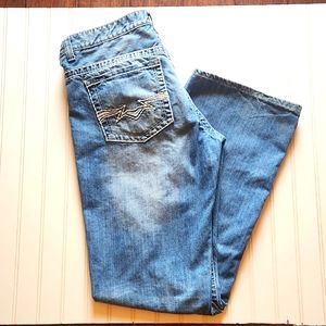 Mens HELIX Black Label Bootcut 36/34 Jean